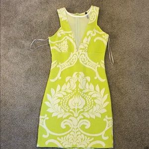 Bright yellow- bodycon dress